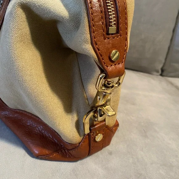 Canvas & Leather Chain Bag - Picture 5 of 8